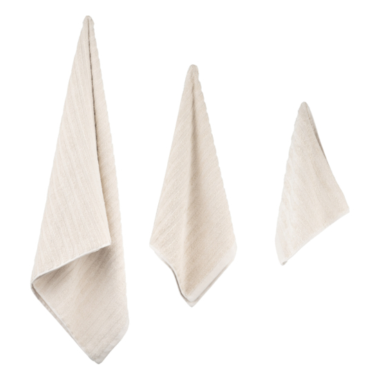 Terry towel ARDESTO Lines 30х50cm, 100% cotton, beige