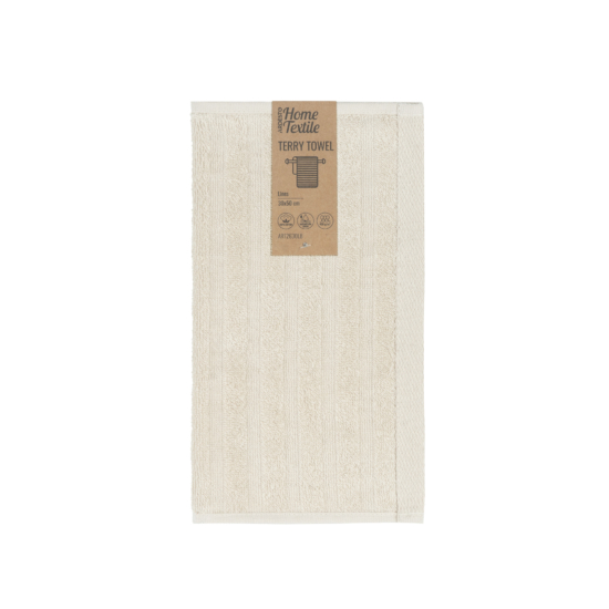 Terry towel ARDESTO Lines 30х50cm, 100% cotton, beige
