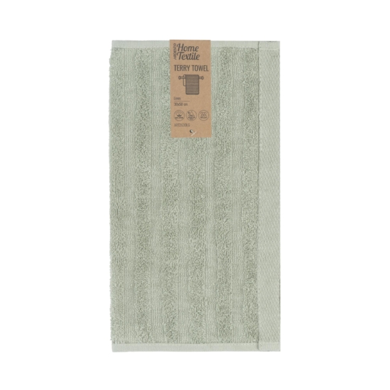 Terry towel ARDESTO Lines 30х50cm, 100% cotton, green