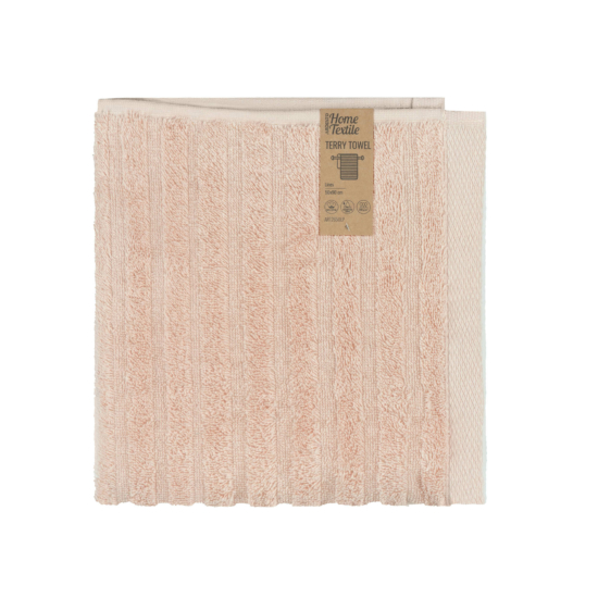 Terry towel ARDESTO Lines 50х90cm, 100% cotton, pink