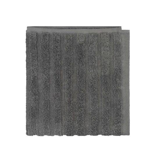 Terry towel ARDESTO Lines 50х90cm, 100% cotton, dark grey