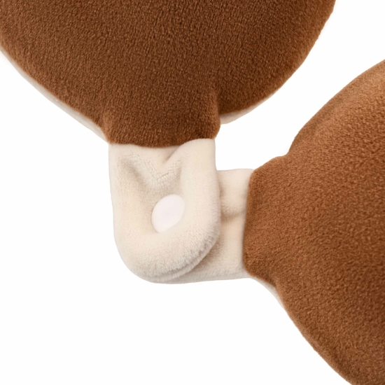 Neck pillow ARDESTO Travel Reindeer 30х30cm, polyurethane foam, white
