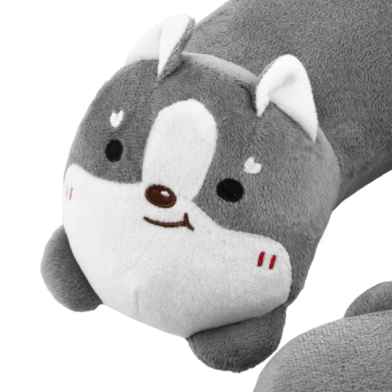 Neck pillow ARDESTO Travel Grey Cat 28х28cm, polyurethane foam, grey