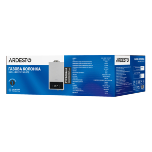 Set gas column ARDESTO HB02 10l/min 20kW turbocharged Low NOx with chimney
