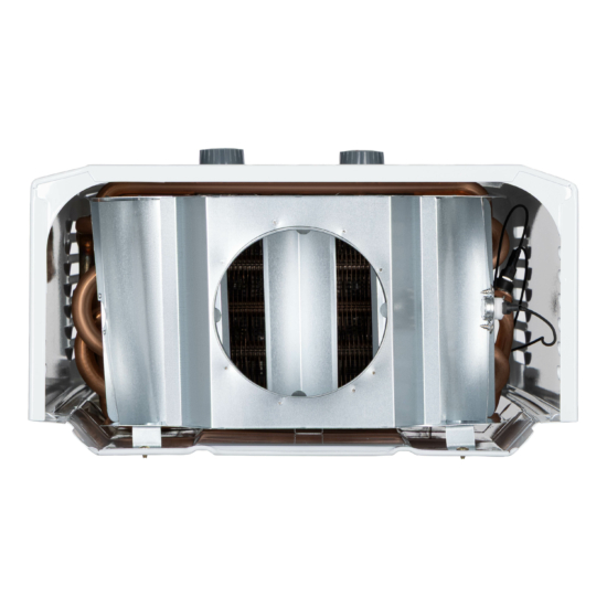 Gas heater ARDESTO HB03 10l/min 20kW Low NOx display battery ignition white