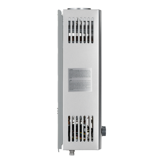 Gas heater ARDESTO HB03 10l/min 20kW Low NOx display battery ignition stainless steel