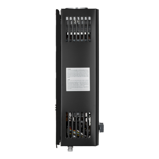 Gas heater ARDESTO HB03 10l/min 20kW Low NOx display battery ignition black