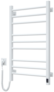 ARDESTO electric towel warmer Star KL, 800x500x71mm, Wi-Fi timer-regulator, steel, left connection, white