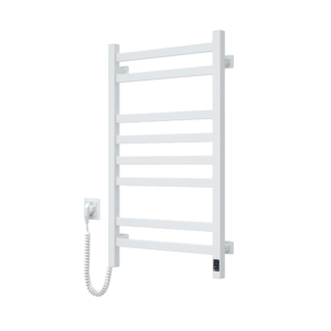 ARDESTO electric towel warmer Star AV, 800x480x71mm, Wi-Fi timer-regulator, steel, left connection, white