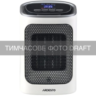 Fan heater ARDESTO FHC-1500ECW 15m2, 1500w, electronic control, ceramic heating element, white