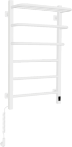 ARDESTO electric towel warmer Star FR, 800x480x240mm, Wi-Fi timer-regulator, steel, left connection, white