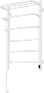 ARDESTO electric towel warmer Star FR, 800x480x240mm, Wi-Fi timer-regulator, steel, left connection, white