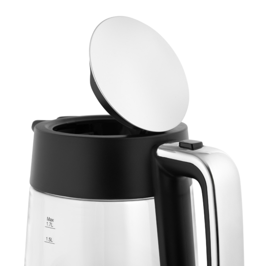 Electric kettle ARDESTO, 1.7L, glass, Otter, black