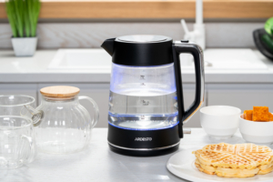 Electric kettle ARDESTO, 1.7L, glass, Otter, black