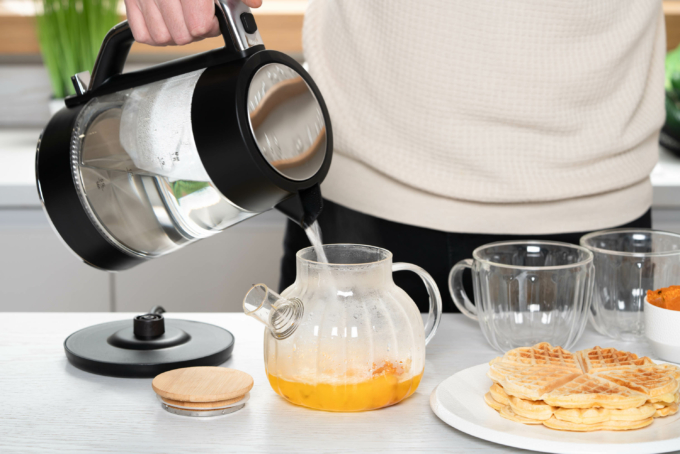 Electric kettle ARDESTO, 1.7L, glass, Otter, black