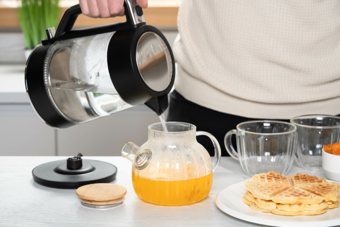 Electric kettle ARDESTO, 1.7L, glass, Otter, black