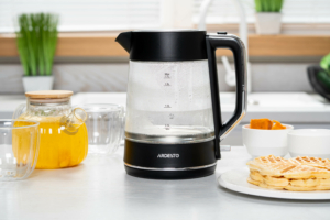 Electric kettle ARDESTO, 1.7L, glass, Otter, black