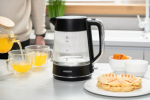 Electric kettle ARDESTO, 1.7L, glass, Otter, black