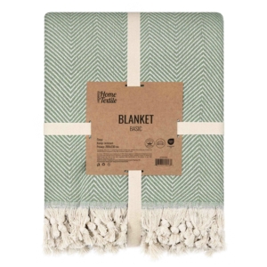 Blanket ARDESTO Basic 200х230cm, 100% cotton, green