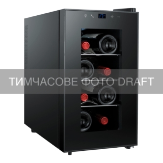 ARDESTO Wine cooler, 45х25х50, freez.-21L, 1 zone, bottles -8, display, backlight, black