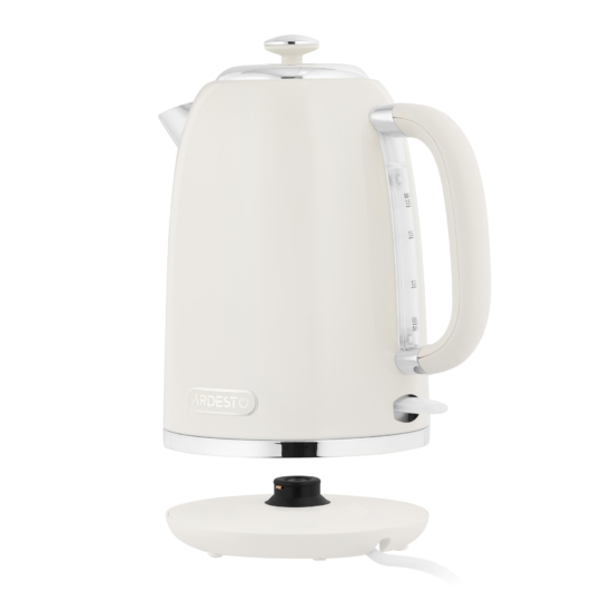 Electric kettle ARDESTO, 1.8L, metal, Strix, beige