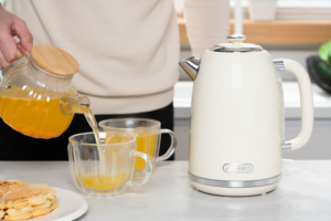 Electric kettle ARDESTO, 1.8L, metal, Strix, beige