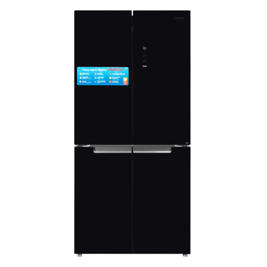 Refrigerator ARDESTO multi-door, 177.5×86х75, 4doors, А++, NF, fresh zone, black (glass)