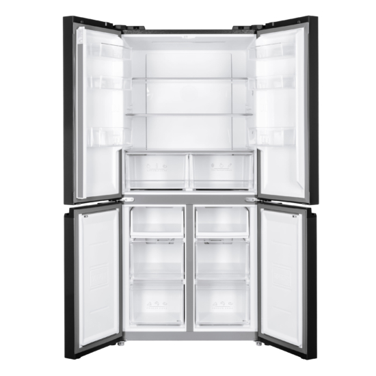 Refrigerator ARDESTO multi-door, 177.5×86х75, 4doors, А++, NF, fresh zone, black (glass)