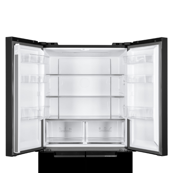Refrigerator ARDESTO multi-door, 177.5×86х75, 4doors, А++, NF, fresh zone, black (glass)