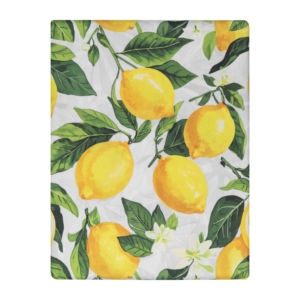 Tablecloth ARDESTO Sicilian lemons 120х140cm, 100% polyester, green