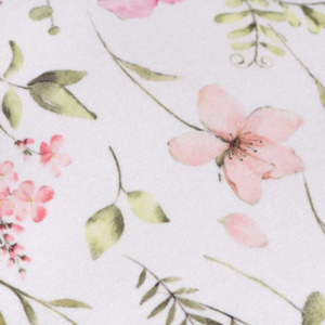 Drying mat ARDESTO Spring flowers 38x51cm, 100% polyester, white