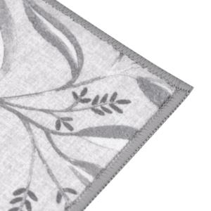 Drying mat ARDESTO Grey leaves 38x51cm, 100% polyester, grey