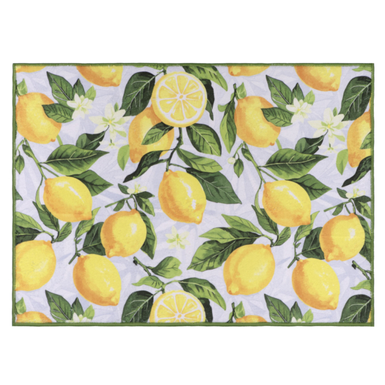Килимок для сушіння посуду ARDESTO Sicilian lemons 38×51см, 100% поліестер, зелений