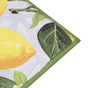 Drying mat ARDESTO Sicilian lemons 38x51cm, 100% polyester, green