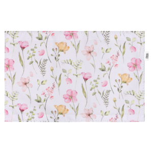 Serving napkin set ARDESTO Spring flowers 30х45cm, 2pcs, 100% polyester, white