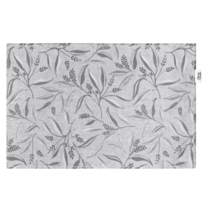 Serving napkin set ARDESTO Grey leaves 30х45cm, 2pcs, 100% polyester, grey