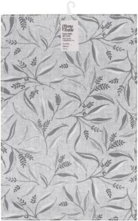 Serving napkin set ARDESTO Grey leaves 30х45cm, 2pcs, 100% polyester, grey