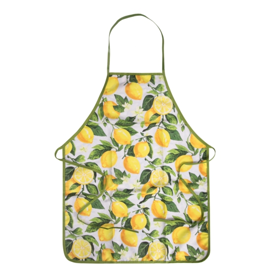 Apron ARDESTO Sicilian lemons 60х80cm, 100% polyester, green