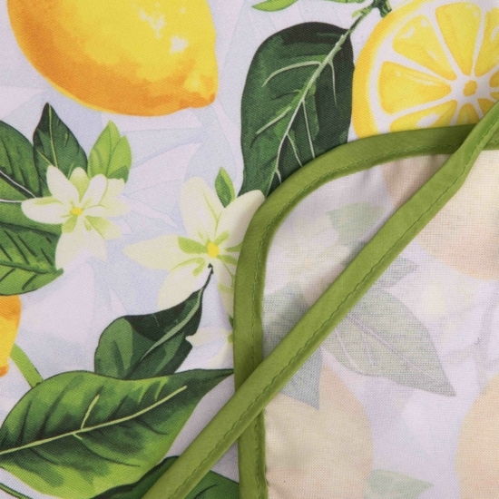 Apron ARDESTO Sicilian lemons 60х80cm, 100% polyester, green