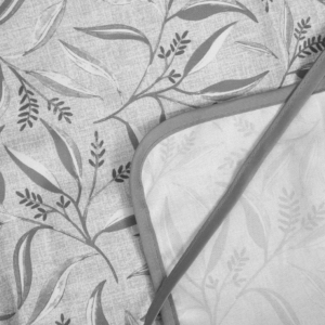 Apron ARDESTO Grey leaves 60х80cm, 100% polyester, grey