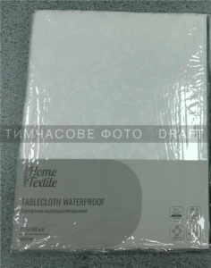 Tablecloth ARDESTO Waterproof Jacquard 120x140cm, 100% polyester, white