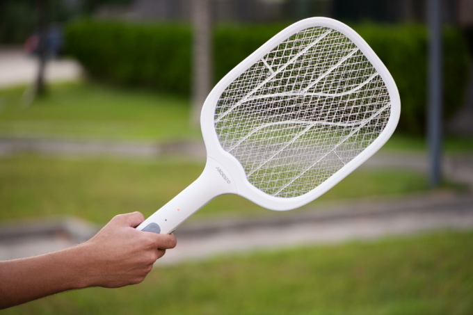 Electric fly swatter ARDESTO, grid 3000 V, battery 1200 mAh, USB micro-B > USB-A, white