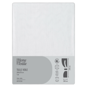 Tulle ARDESTO 300х270cm, veil, 100% polyester, white
