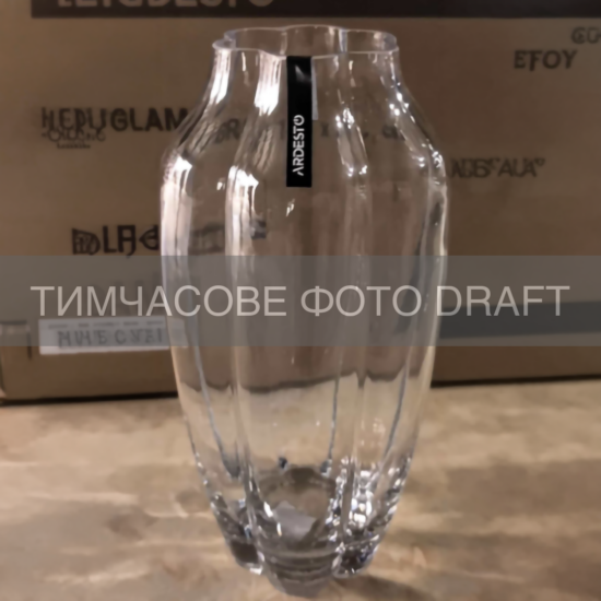ARDESTO Ваза ARDESTO Ambra, 14.7х30см, скло, прозорий
