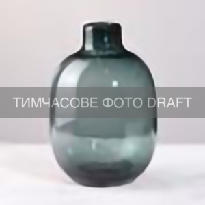 ARDESTO Ваза ARDESTO Luana, 17х25см, скло, зелений темний