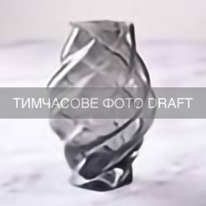 ARDESTO Ваза ARDESTO Grazia, 15х21.4см, скло, сірий