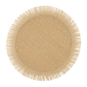 Serving mat ARDESTO 38cm, paper twine, polypropylene, round, beige