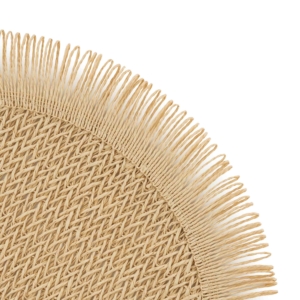 Serving mat ARDESTO 38cm, paper twine, polypropylene, round, beige