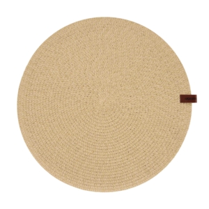 Serving mat ARDESTO 38cm, polypropylene, round, beige