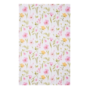 Tea towel ARDESTO Spring flowers 50x68cm, 100% cotton, white